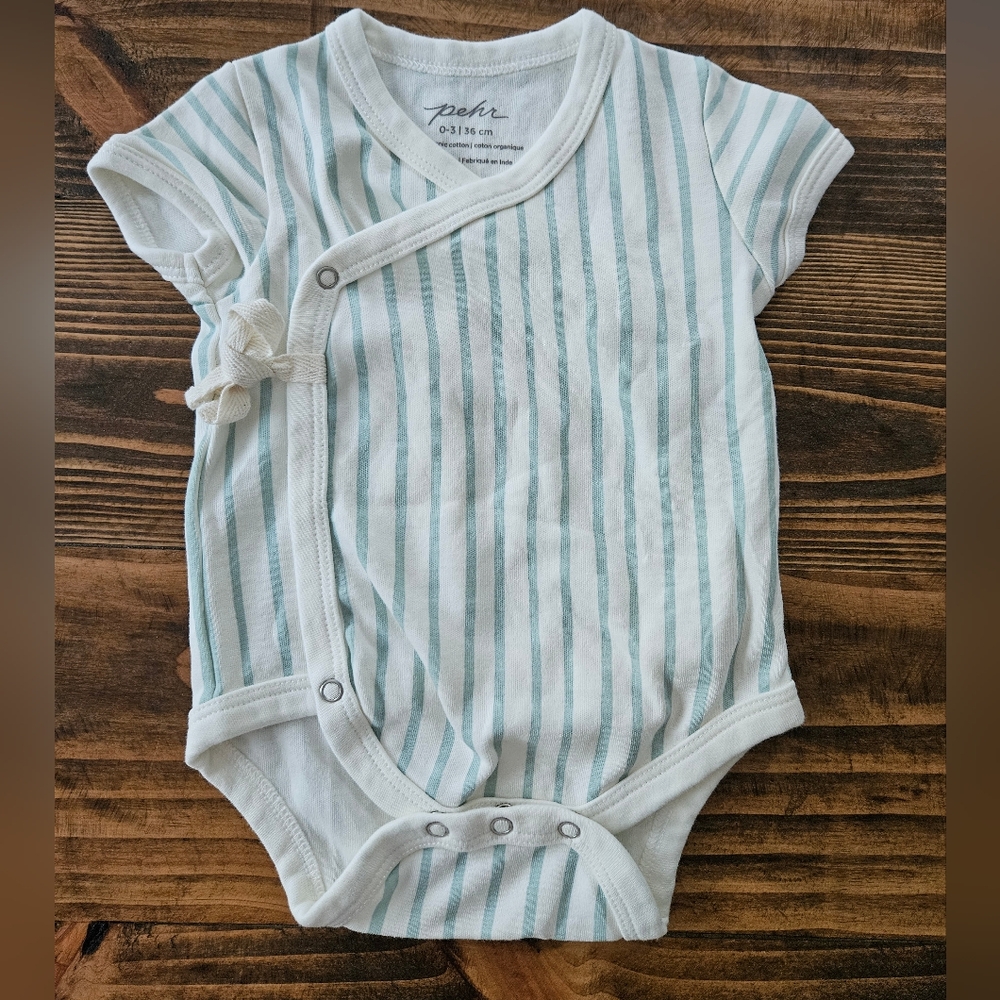 Pehr Striped Baby Onesie with Side Tie - Picture 4 of 5